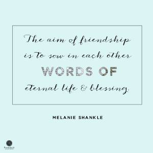 friendship — melanie shankle