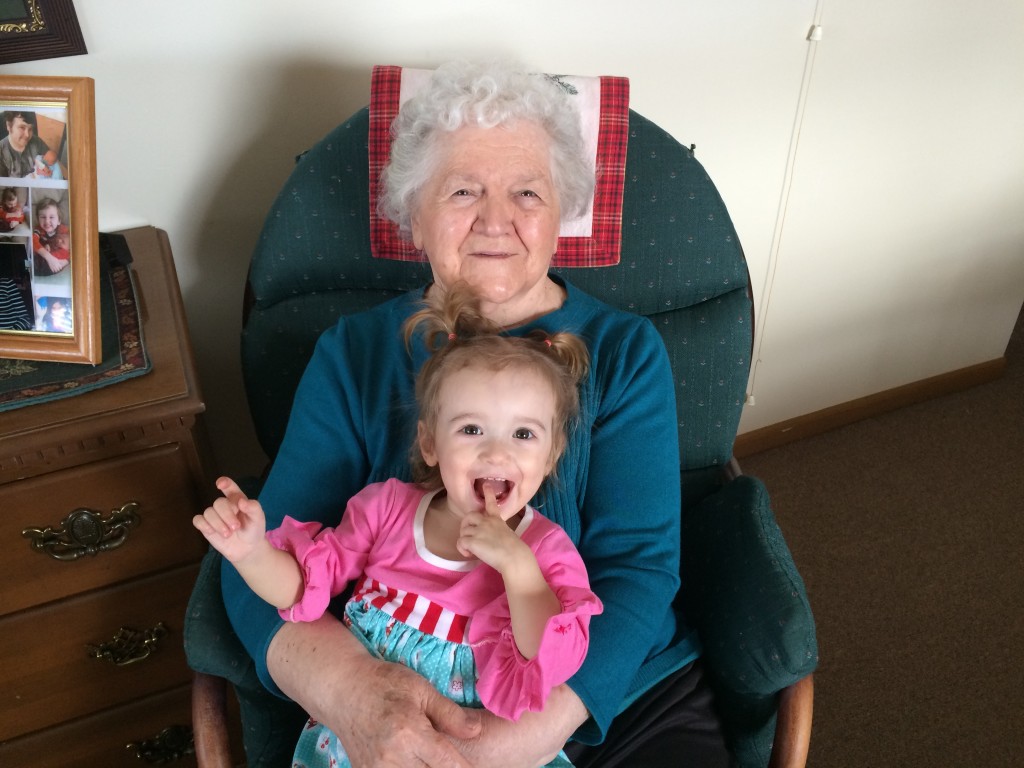 Lunch with Great Grandma Plaster