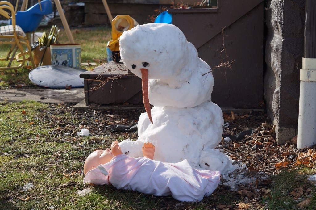 Olaf Meets Baby Jesus