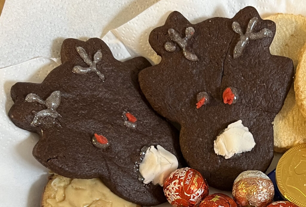 Chocolate Cut-out Cookies — aka. Reindeer Cookies